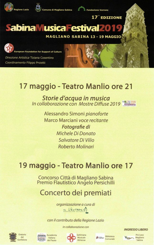 sabina musica festival 2019 - pianista alessandro simoni - fotografie: michele di donato, salvatore di vilio, roberto molinari - voce marco marciani - mostre diffuse fotografia 2019